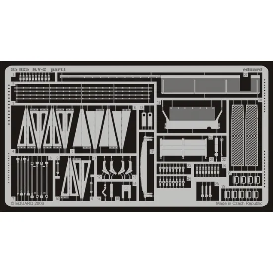 Eduard 35825 1/35 KV-2 Photo-Etched for AFV Photo etched set