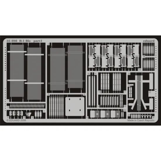 Eduard 35898 1/35 B-1 Bis Photo-Etched for AFV Photo etched set