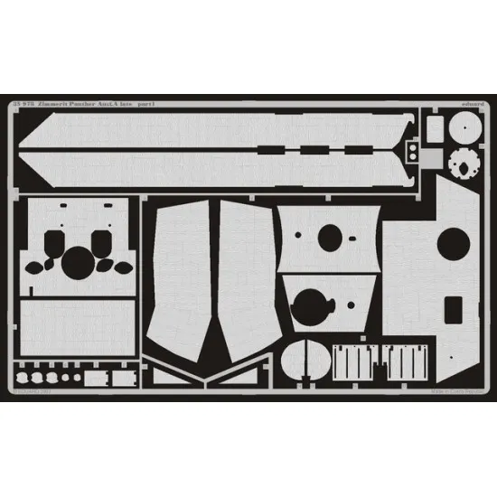 Eduard 35978 1/35 Zimmerit Panther Ausf.A late Photo-Etched for AFV Photo etched set