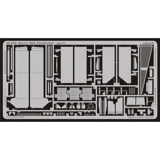 Eduard 36016 1/35 Hetzer Mid. Production Photo-Etched for AFV Photo etched set