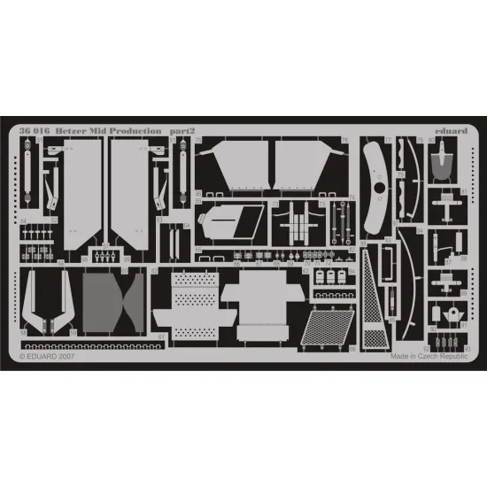 Eduard 36016 1/35 Hetzer Mid. Production Photo-Etched for AFV Photo etched set