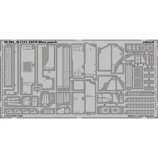 Eduard 36093 1/35 M-1134 ATGM blast panels Photo-Etched for AFV Photo etched set