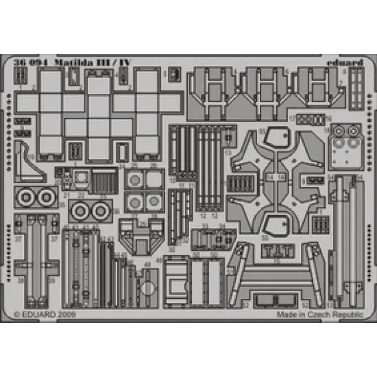 Eduard 36094 1/35 Matilda III/IV Photo-Etched for AFV Photo etched set