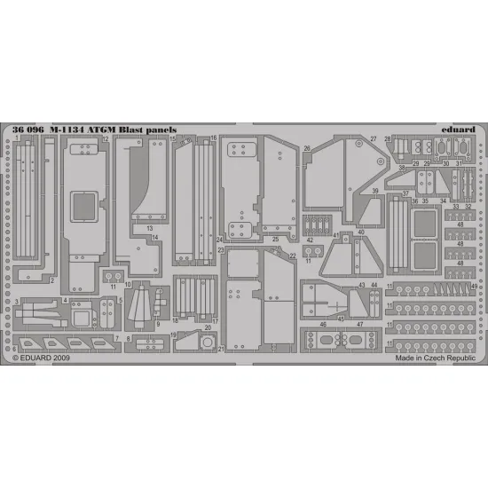 Eduard 36096 1/35 M-1134 ATGM blast panels Photo-Etched for AFV Photo etched set