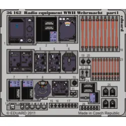 Eduard 36162 1/35 Radio equipment WWII Wehrmacht-colour Photo-Etched for Miscellaneous Photo etched set