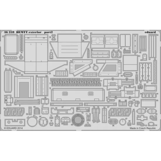 Eduard 36259 1/35 HEMTT exterior Photo-Etched for AFV Photo etched set