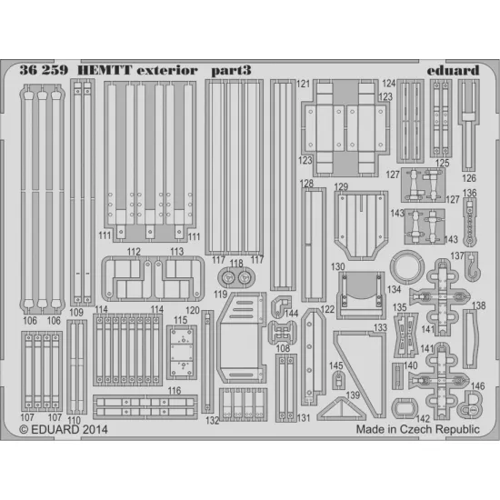 Eduard 36259 1/35 HEMTT exterior Photo-Etched for AFV Photo etched set