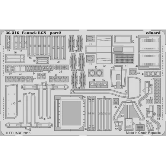 Eduard 36316 1/35 Fennek LGS Photo-Etched for AFV Photo etched set