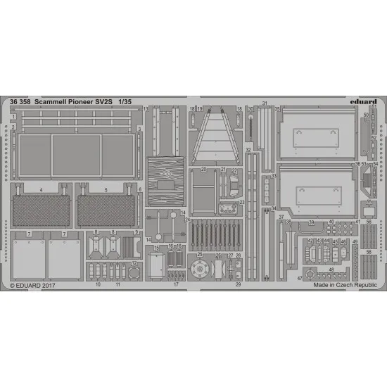 Eduard 36358 1/35 Scammell Pioneer SV2S Photo-Etched for AFV Photo etched set
