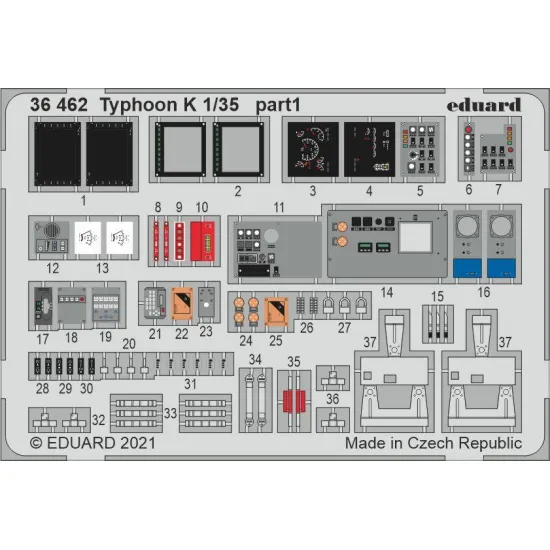 Eduard 36462 1/35 Typhoon K Photo-Etched for AFV Photo etched set