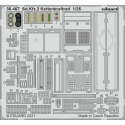 Eduard 36467 1/35 Sd.Kfz.2 Kettenkraftrad Photo-Etched for AFV Photo etched set