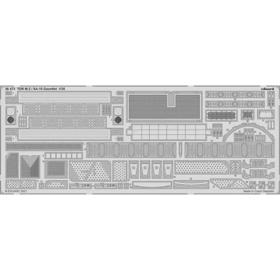 Eduard 36473 1/35 TOR M-2 / SA-15 Gauntlet Photo-Etched for AFV Photo etched set