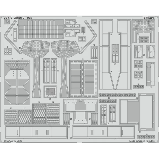 Eduard 36479 1/35 Jackal 2 Photo-Etched for AFV Photo etched set
