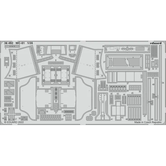 Eduard 36492 1/35 WC-51 Photo-Etched for AFV Photo etched set
