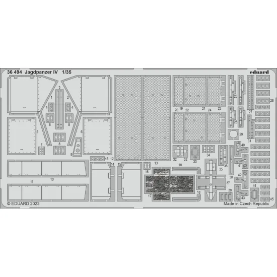 Eduard 36494 1/35 Jagdpanzer IV Photo-Etched for AFV Photo etched set