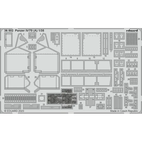 Eduard 36502 1/35 Panzer IV/70 (A) Photo-Etched for AFV Photo etched set