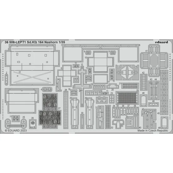 Eduard 36506 1/35 Sd.Kfz. 164 Nashorn Photo-Etched for AFV Photo etched set