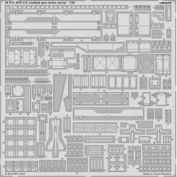 Eduard 36515 1/35 M16 U.S. multiple gun motor carrier Photo-Etched for AFV Photo etched set