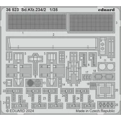 Eduard 36523 1/35 Sd.Kfz.234/2 Photo-Etched for AFV Photo etched set