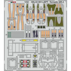 Eduard 3DL32001 1/32 Tornado GR.4 SPACE 3D Decal for Aircraft Space