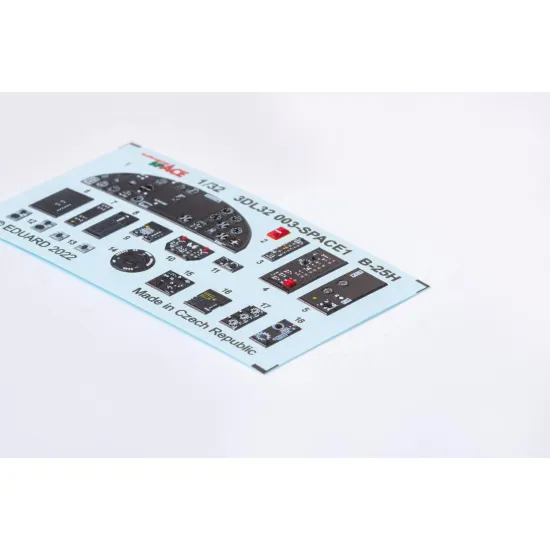 Eduard 3DL32003 1/32 B-25H SPACE 3D Decal for Aircraft Space