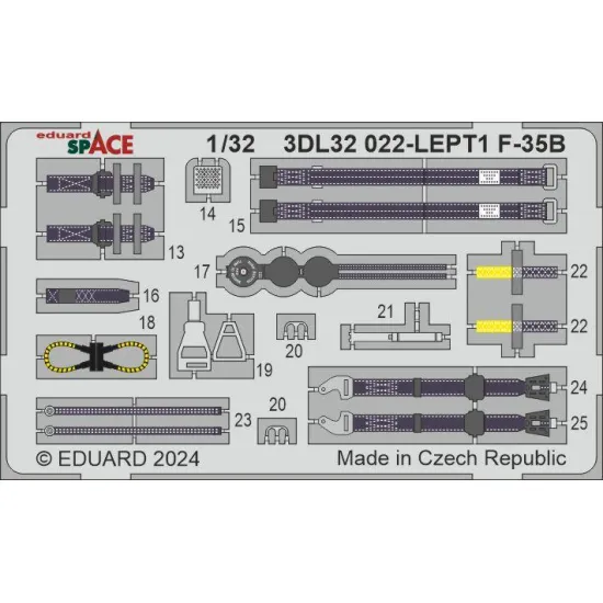 Eduard 3DL32022 1/32 F-35B SPACE 3D Decal for Aircraft Space