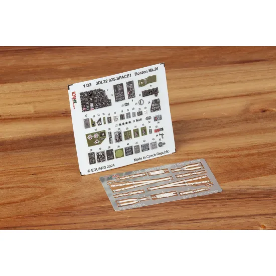 Eduard 3DL32025 1/32 Boston Mk.IV SPACE 3D Decal for Aircraft Space