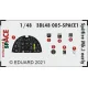 Eduard 3DL48005 1/48 Spitfire Mk.I early SPACE 3D Decal for Aircraft Space