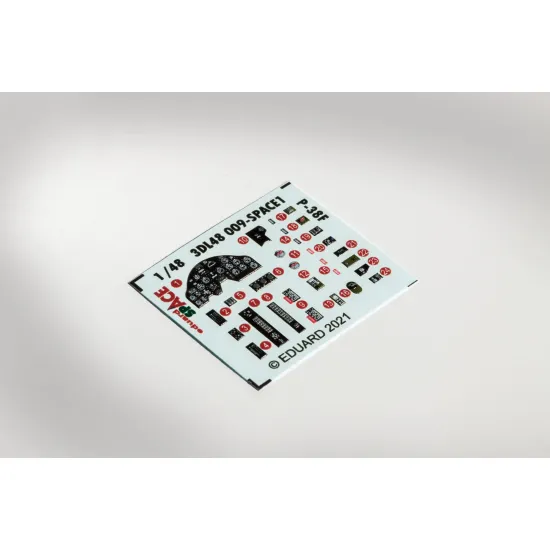 Eduard 3DL48009 1/48 P-38F SPACE 3D Decal for Aircraft Space