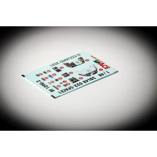Eduard 3DL48022 1/48 Bf 109G-2 SPACE 3D Decal for Aircraft Space