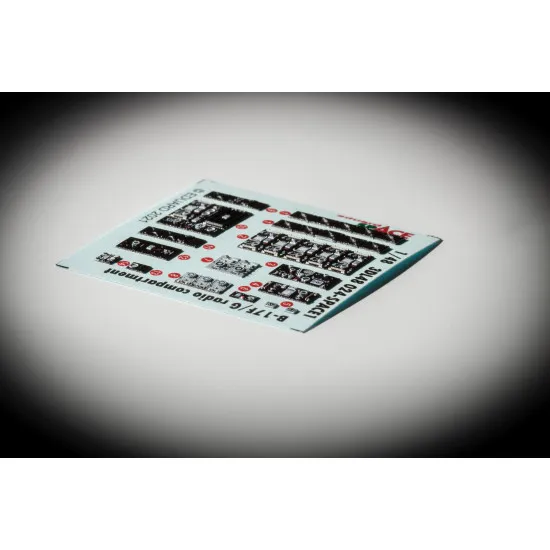Eduard 3DL48024 1/48 B-17F/G radio compartment SPACE 3D Decal for Aircraft Space