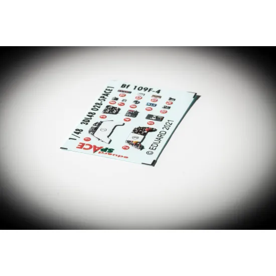 Eduard 3DL48028 1/48 Bf 109F-4 SPACE 3D Decal for Aircraft Space