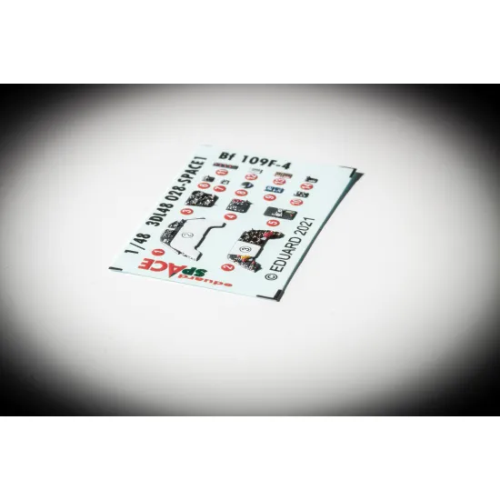 Eduard 3DL48028 1/48 Bf 109F-4 SPACE 3D Decal for Aircraft Space