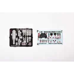 Eduard 3DL48036 1/48 P-51K-5 SPACE 3D Decal for Aircraft Space