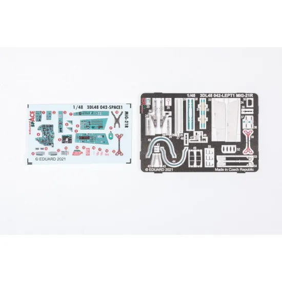 Eduard 3DL48042 1/48 MiG-21R SPACE 3D Decal for Aircraft Space