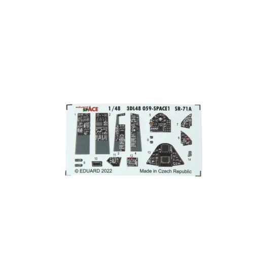 Eduard 3DL48059 1/48 SR-71A SPACE 3D Decal for Aircraft Space