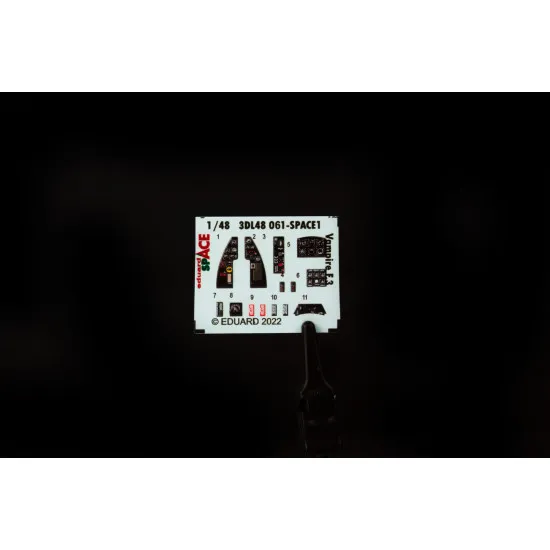 Eduard 3DL48061 1/48 Vampire F.3 SPACE 3D Decal for Aircraft Space