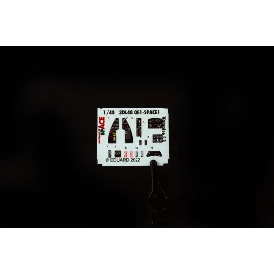 Eduard 3DL48061 1/48 Vampire F.3 SPACE 3D Decal for Aircraft Space