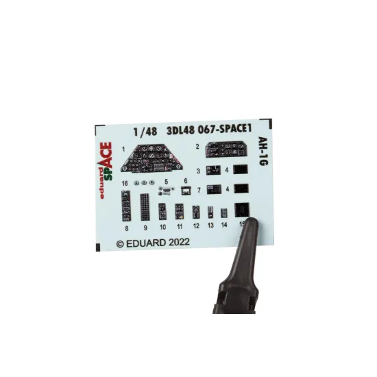 Eduard 3DL48067 1/48 AH-1G SPACE 3D Decal for Aircraft Space