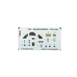 Eduard 3DL48076 1/48 F4F-3 late SPACE 3D Decal for Aircraft Space