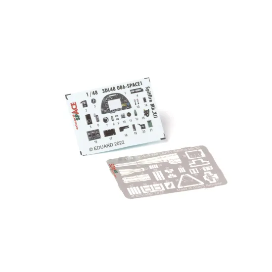 Eduard 3DL48086 1/48 Spitfire Mk.XII SPACE 3D Decal for Aircraft Space