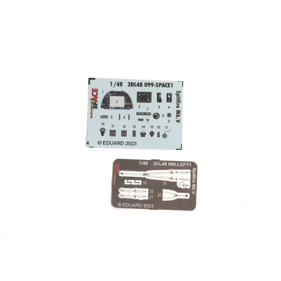 Eduard 3DL48099 1/48 Spitfire Mk.V SPACE 3D Decal for Aircraft Space