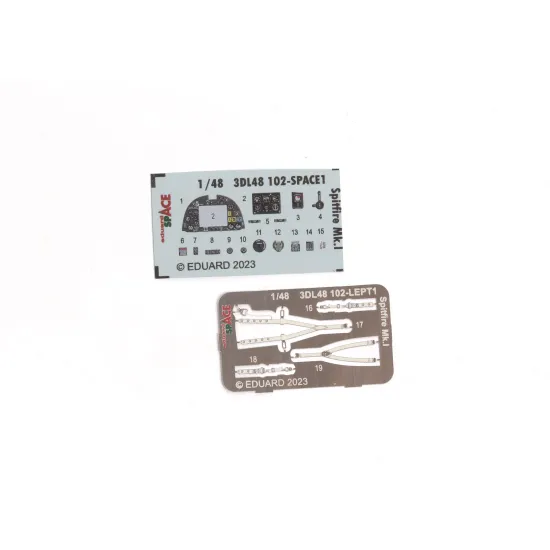 Eduard 3DL48101 1/48 P-51D-5 SPACE 3D Decal for Aircraft Space