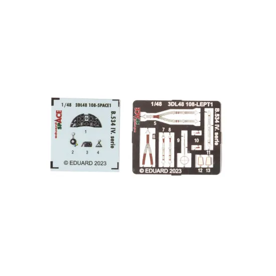 Eduard 3DL48108 1/48 B.534 IV. serie SPACE 3D Decal for Aircraft Space