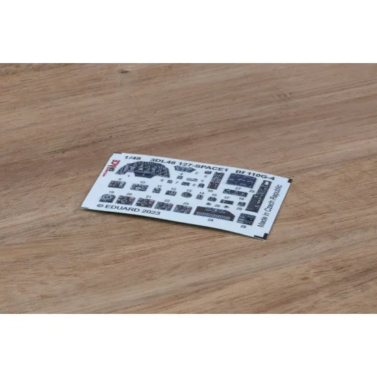 Eduard 3DL48127 1/48 Bf 110G-4 SPACE 3D Decal for Aircraft Space