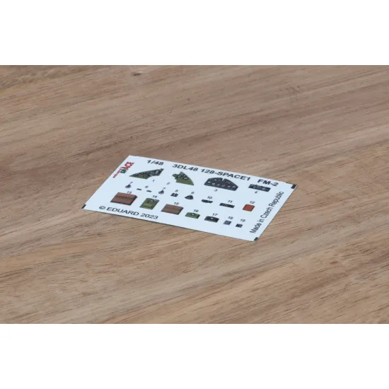 Eduard 3DL48128 1/48 FM-2 SPACE 3D Decal for Aircraft Space