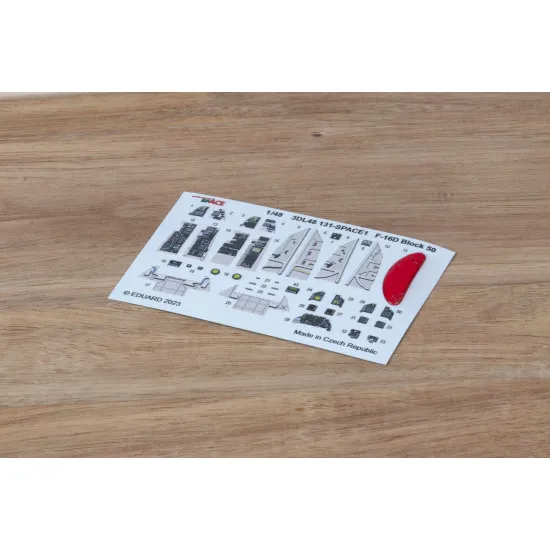 Eduard 3DL48131 1/48 F-16D Block 50 SPACE 3D Decal for Aircraft Space