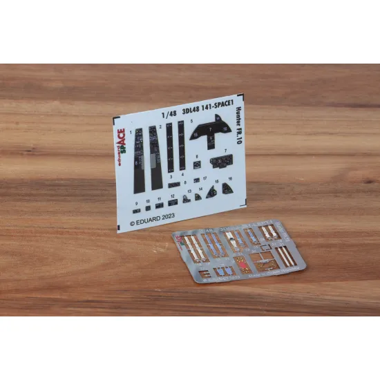 Eduard 3DL48141 1/48 Hunter FR.10 SPACE 3D Decal for Aircraft Space