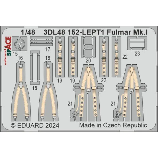 Eduard 3DL48152 1/48 Fulmar Mk.I SPACE 3D Decal for Aircraft Space