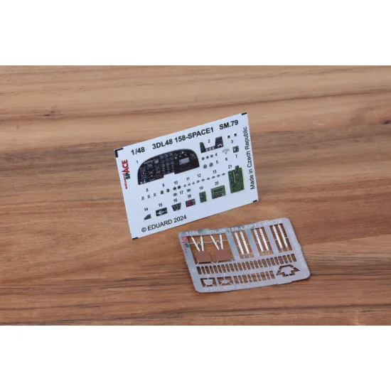 Eduard 3DL48158 1/48 SM.79 SPACE 3D Decal for Aircraft Space